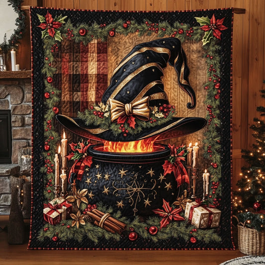 Yuletide Witch Cauldron WN1408123CL Quilt