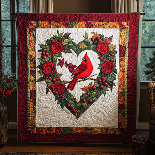 Heart Of Cardinal WY0608075CL Quilt