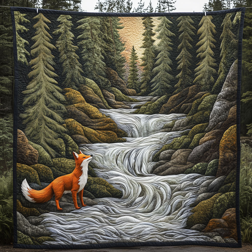 Fox By Mountain Stream LT2109005CL Quilt
