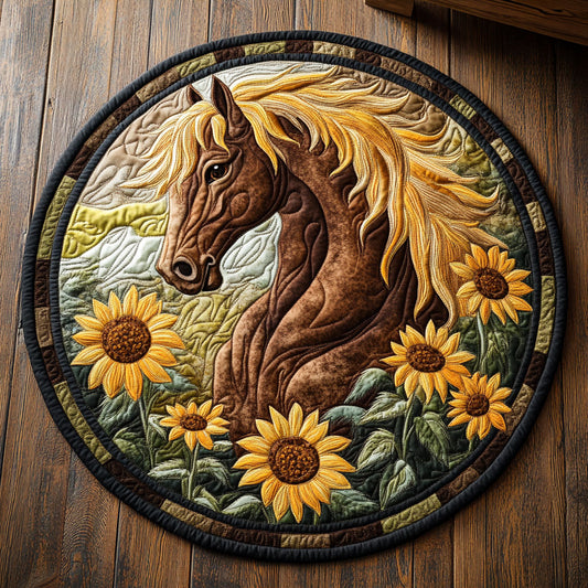Saddle Serenity CM2605003CL Quilted Round Mat