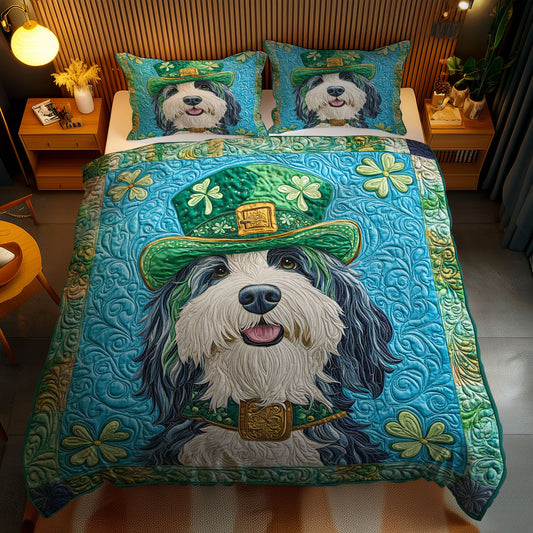 Golden Buckle Bearded Collie WN0901079CL Duvet Cover Set