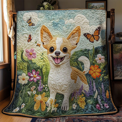 Chihuahua Garden WN2403017CL Quilt