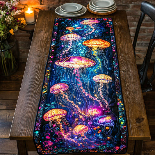 Color Jellyfish CW0407016CL Quilted Table Runner