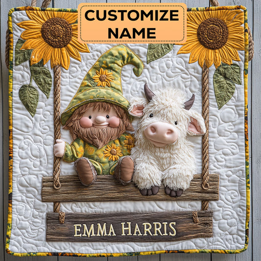 Country Garden Joy CW3007025CL Personalized Baby Quilt