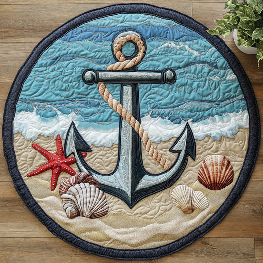 Anchor Beach CW1606001CL Quilted Round Mat