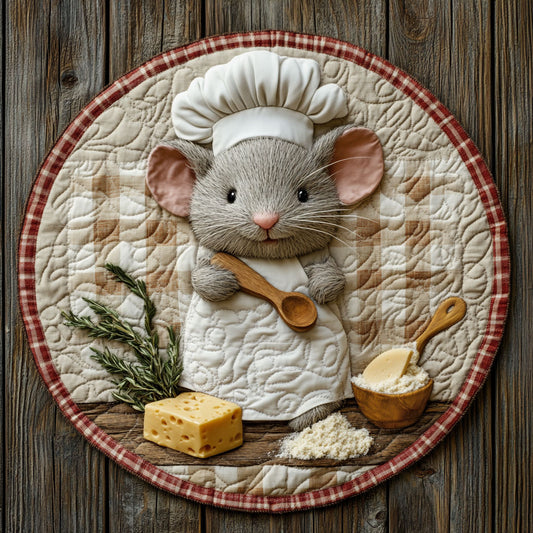 Mouse Kitchen CP2705009CL Quilted Round Mat