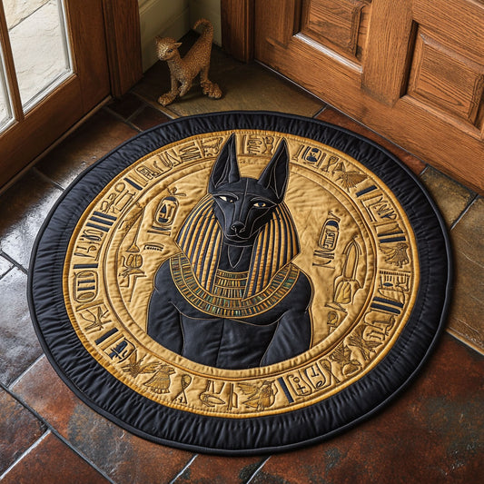 Anubis Crest CP1607050CL Quilted Round Mat
