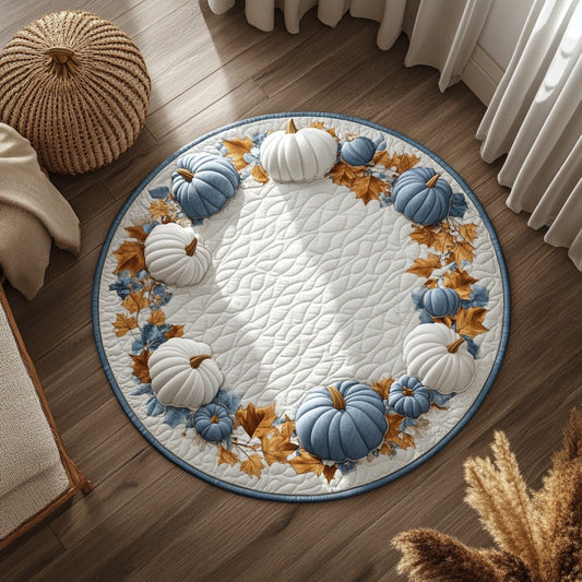 Pumpkin Love XR1209009CL Quilted Round Mat