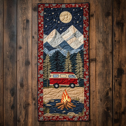 Van Camping Night WX0606052CL Quilted Table Runner