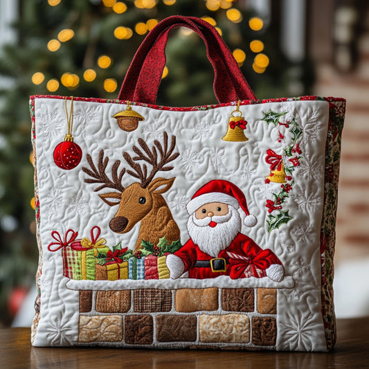 Chimney Santa CW1811051CL Quilted Tote Bag