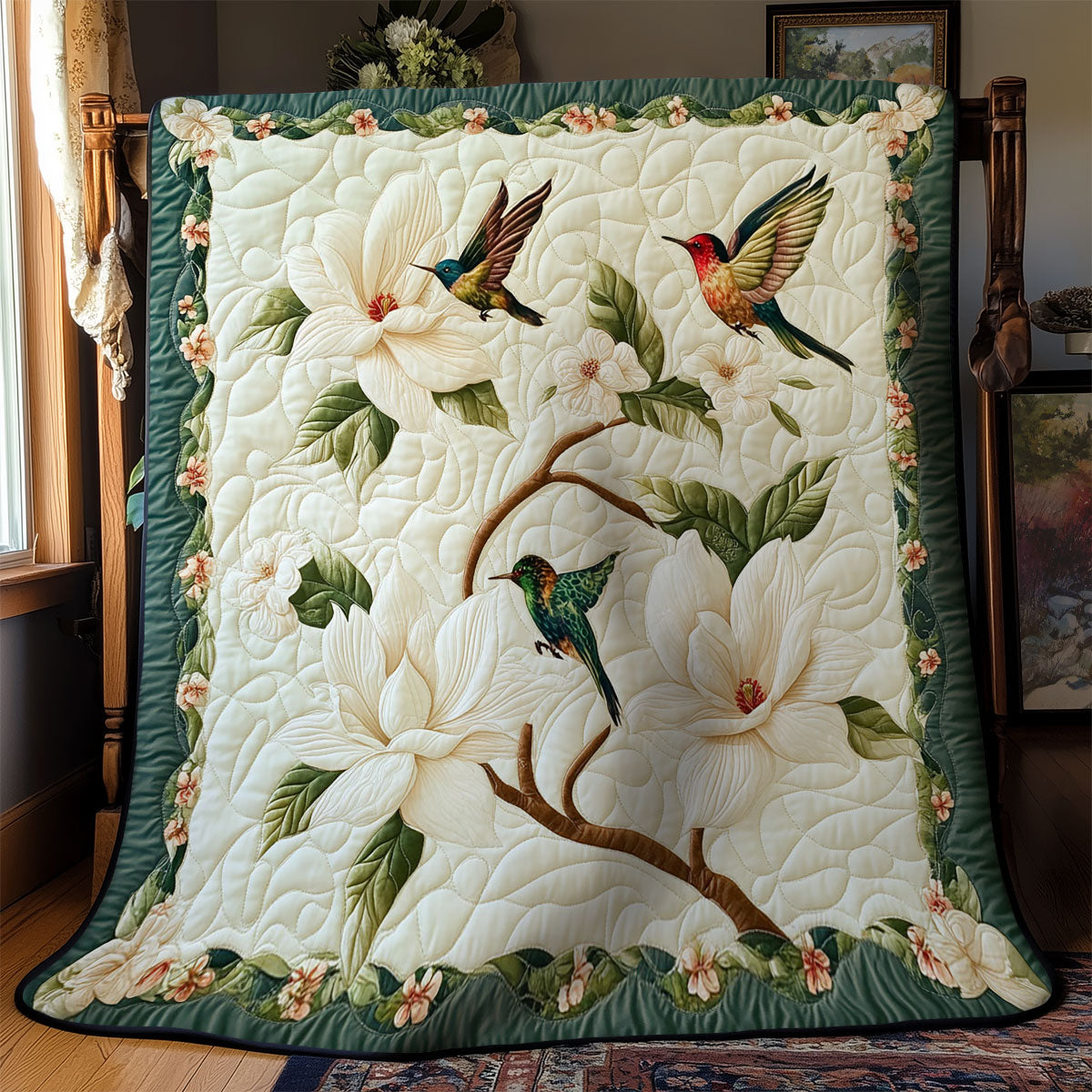 Flock Of Hummingbird WY2003063CL Quilt