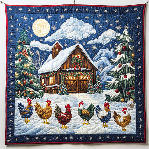 Chicken Christmas WT1810003CL Quilt