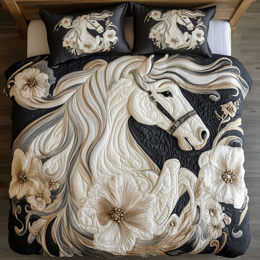 Majestic White Horse WY1202039CL Duvet Cover Set