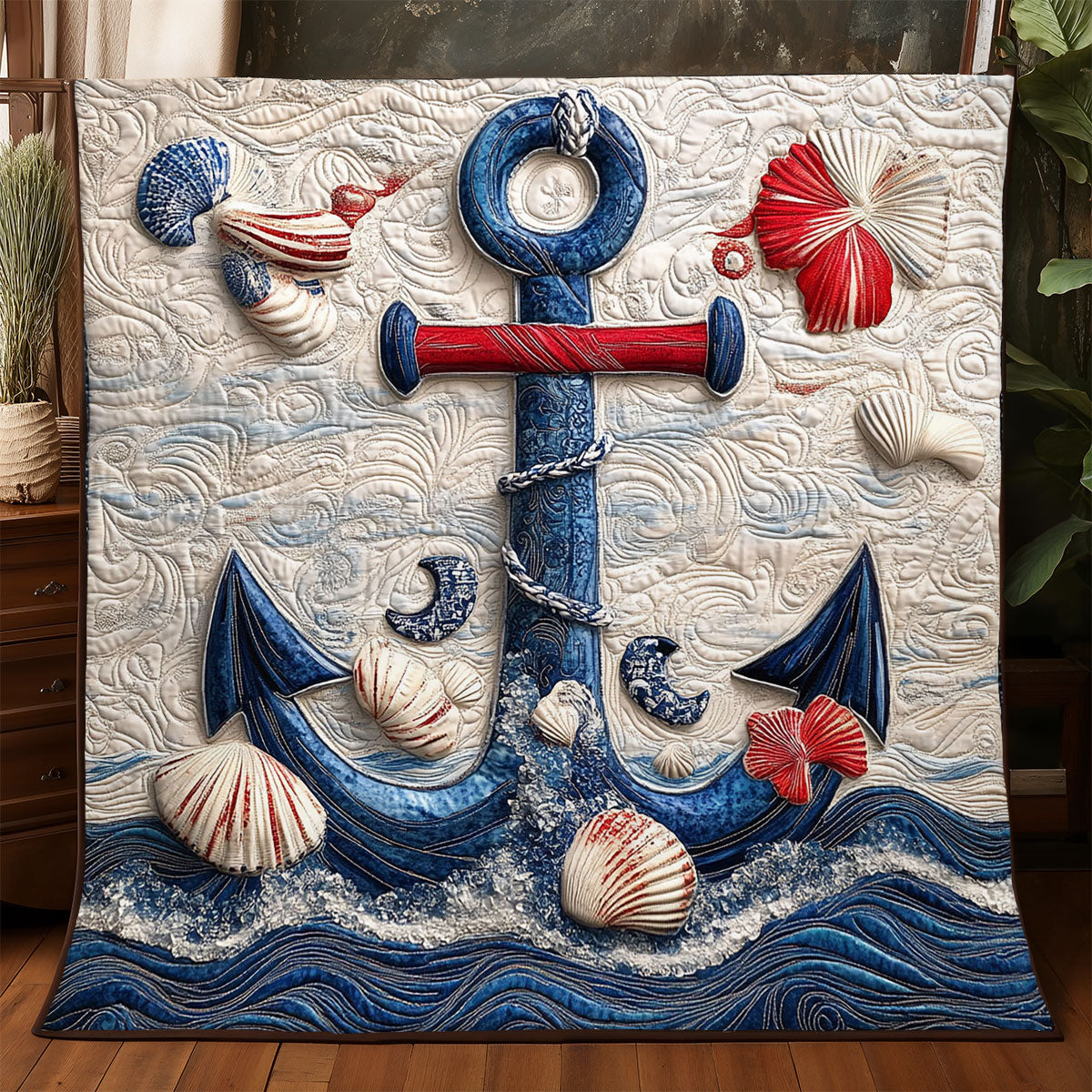 Nautical Anchor WJ1004013CL Quilt