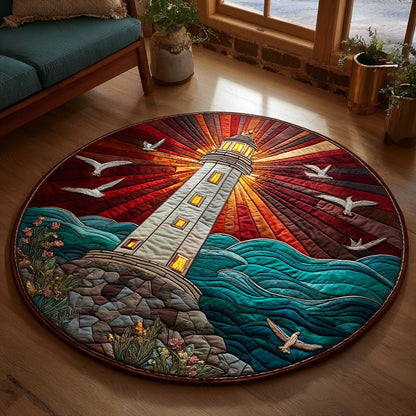 Glow Lighthouse CW1301147CL Quilted Round Mat