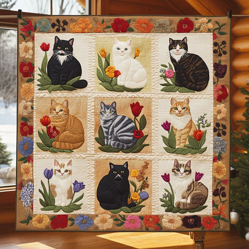 Spring Cat CW0611032CL Quilt