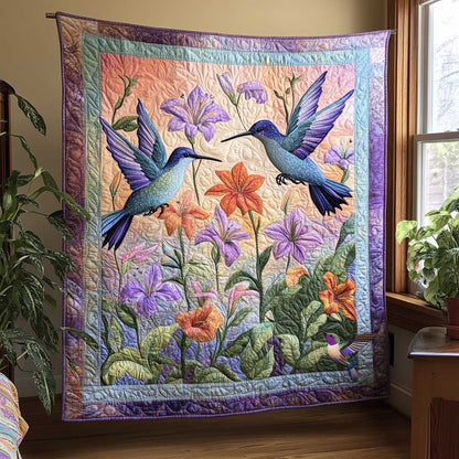 Floral Hummingbird WN2810082CL Quilt