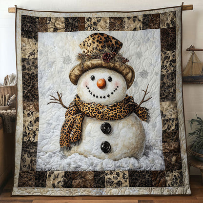 Country Cabin Snowman WN1411022CL Quilt