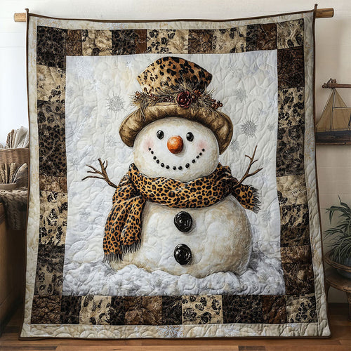 Country Cabin Snowman WN1411022CL Quilt