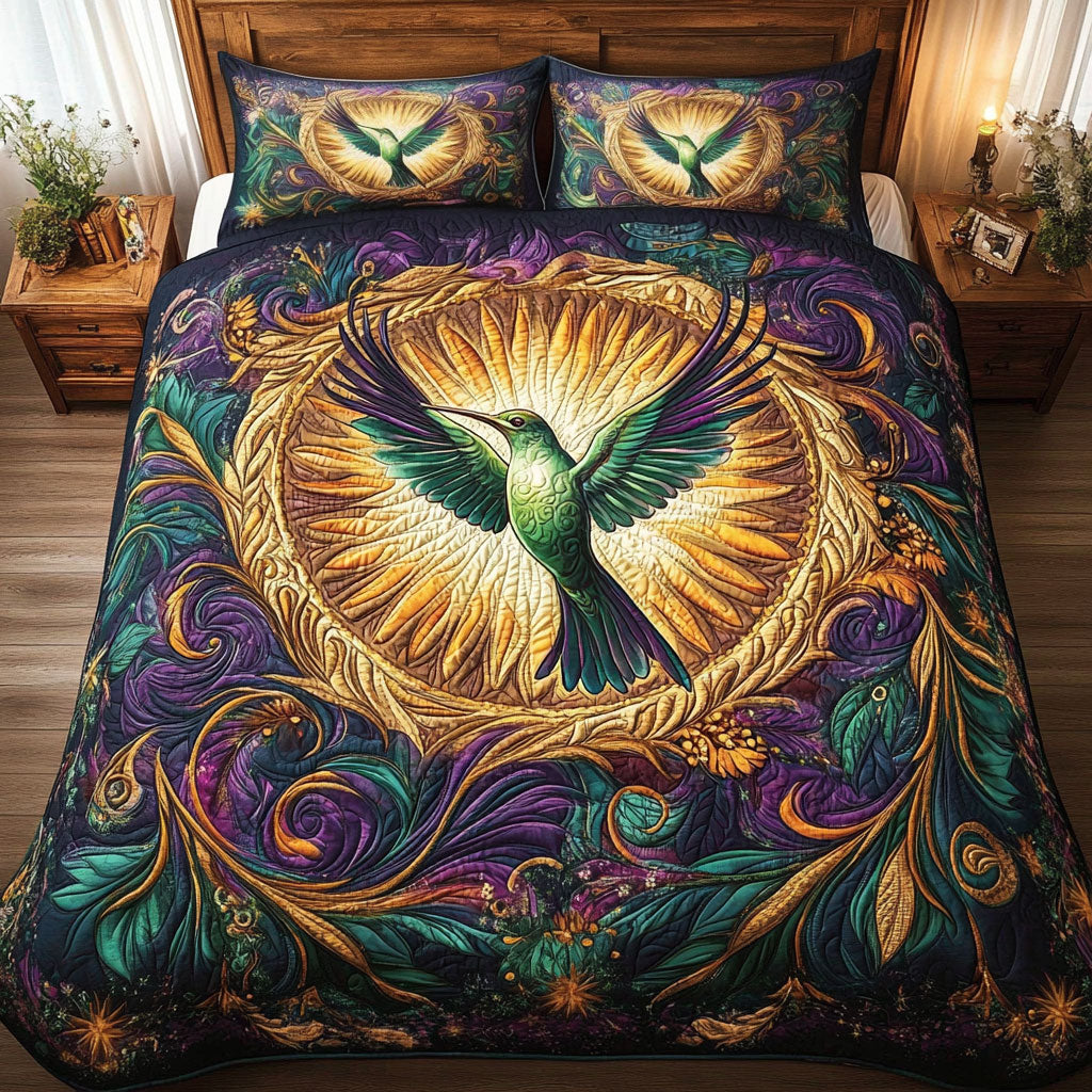 Hummingbird In Mystic Sunset WY0502081CL Duvet Cover Set