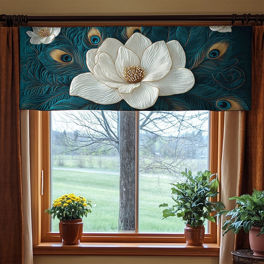 Magnolia Peacock WX1405025CL Quilted Valance