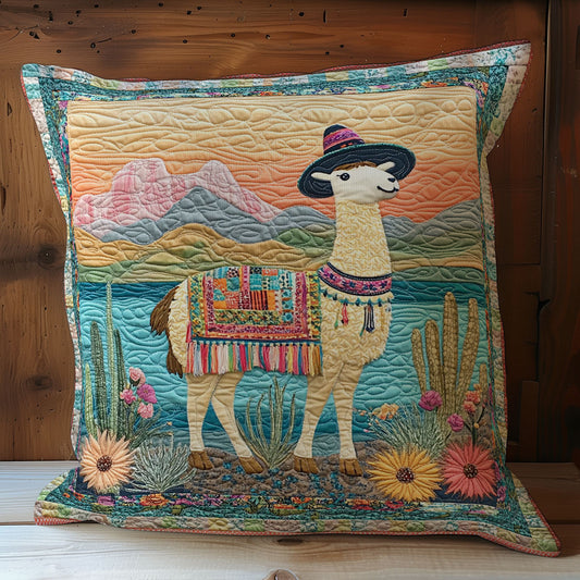 Sombrero Hat Llama WY1102152CL Quilt Pillow Case