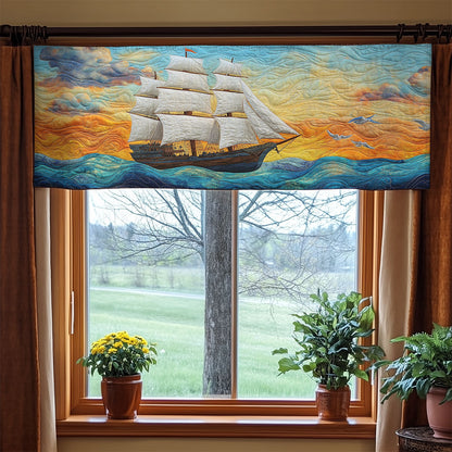 Ship Ocean WX1405038CL Quilted Valance