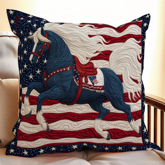 Horse Of Patriot WX1306071CL Quilt Pillow Case