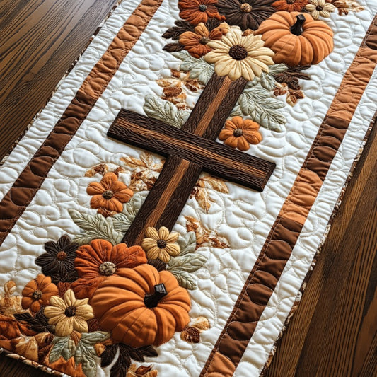 Cross Autumn Bliss XR2509023CL Quilted Table Runner