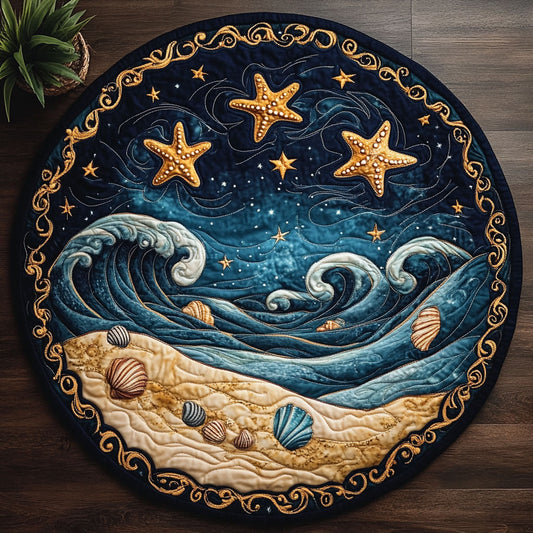 Ocean Night CM2804039CL Quilted Round Mat