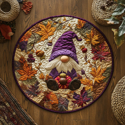 Cozy Gnome WY1107003CL Quilted Round Mat