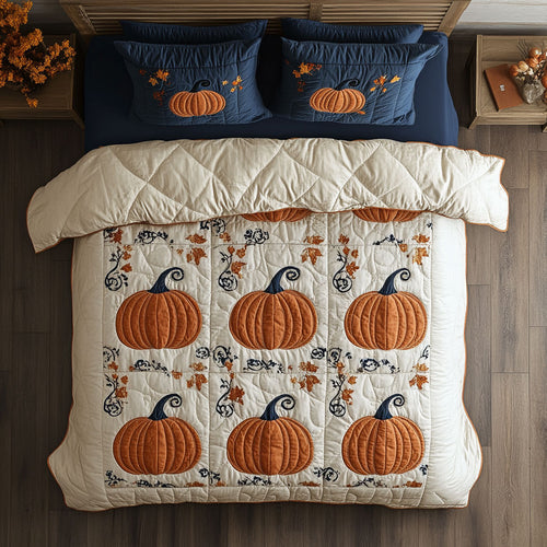 Pumpkin Season Glow CW2308020CL Duvet Cover Set
