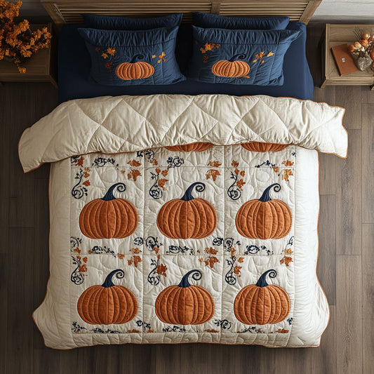 Pumpkin Season Glow CW2308020CL Duvet Cover Set