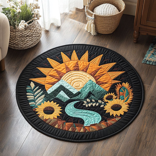 Wild Sunscape WY2907085CL Quilted Round Mat