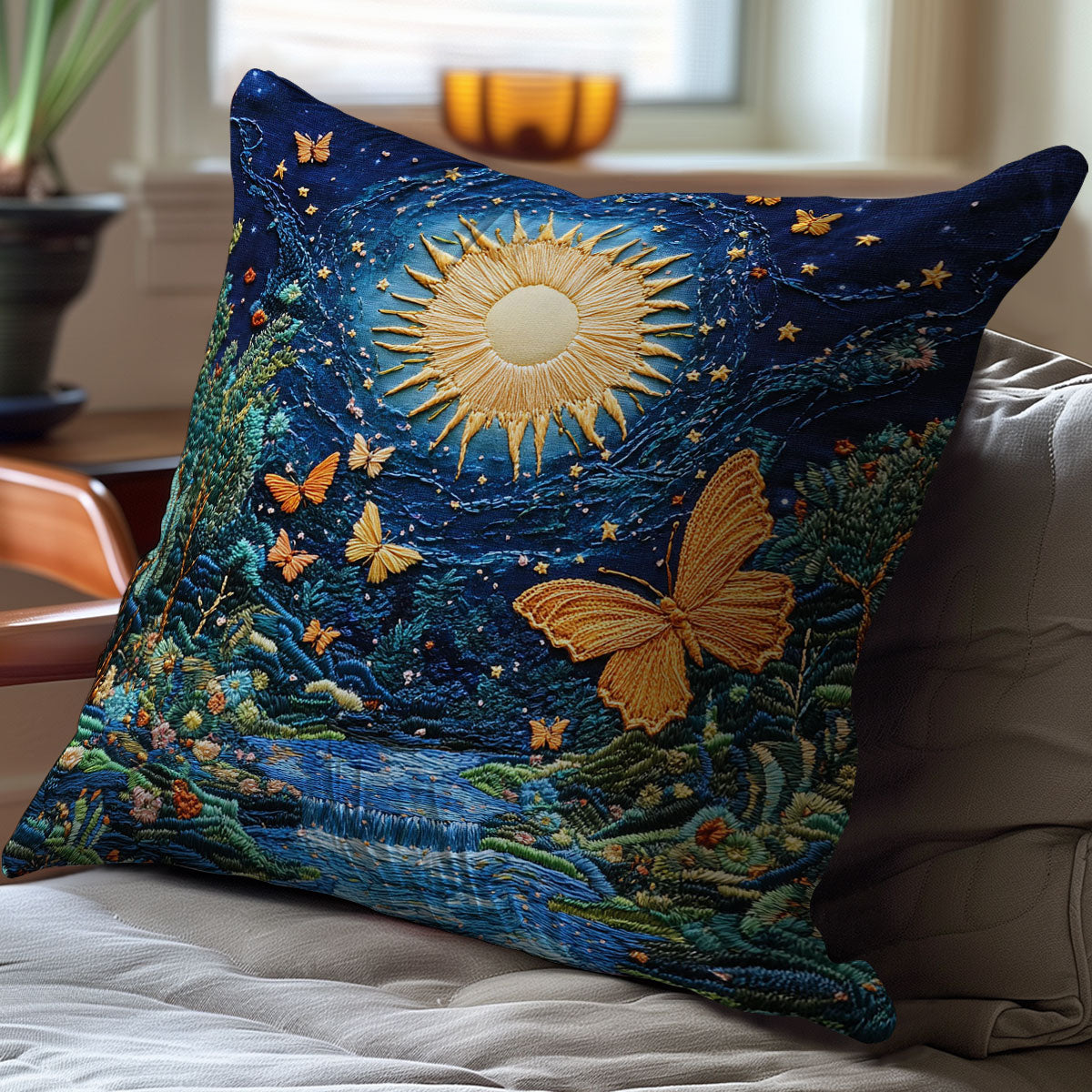 Butterfly Night WJ2111037CL Quilt Pillow Case