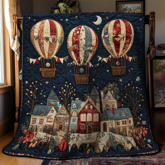 Hot Air Balloon Village WY1202112CL Quilt