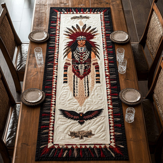 Tribal Warrior CP2305015CL Quilted Table Runner