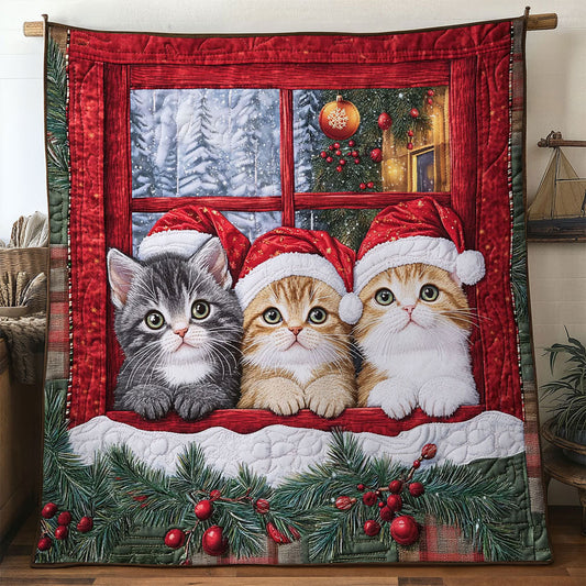 Cat Holiday Home WN1411015CL Quilt