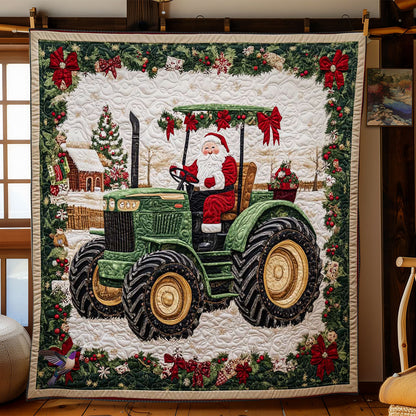 Santa Tractor Joy WN2011021CL Quilt