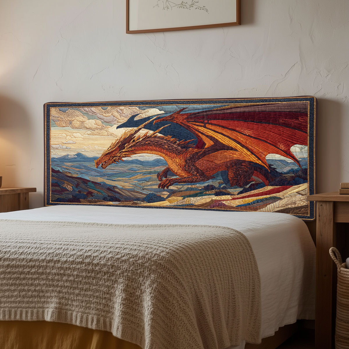 Astral Dragon CP1512062CL Quilted Headboard Slipcover