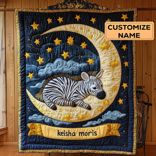 Zebra Dream CP1807029CL Personalized Baby Quilt