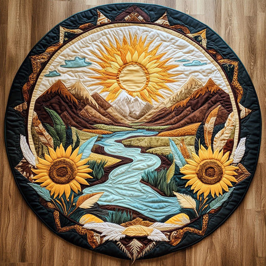 Valley Of Light WN2508114CL Quilted Round Mat