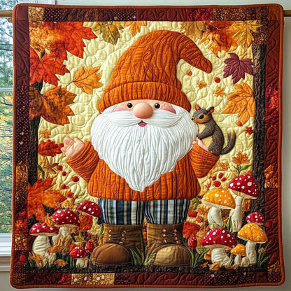 Harvest Gnome In Woods WY1508062CL Quilt