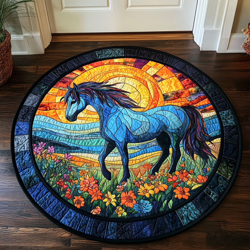 Majestic Mare CM0306016CL Quilted Round Mat