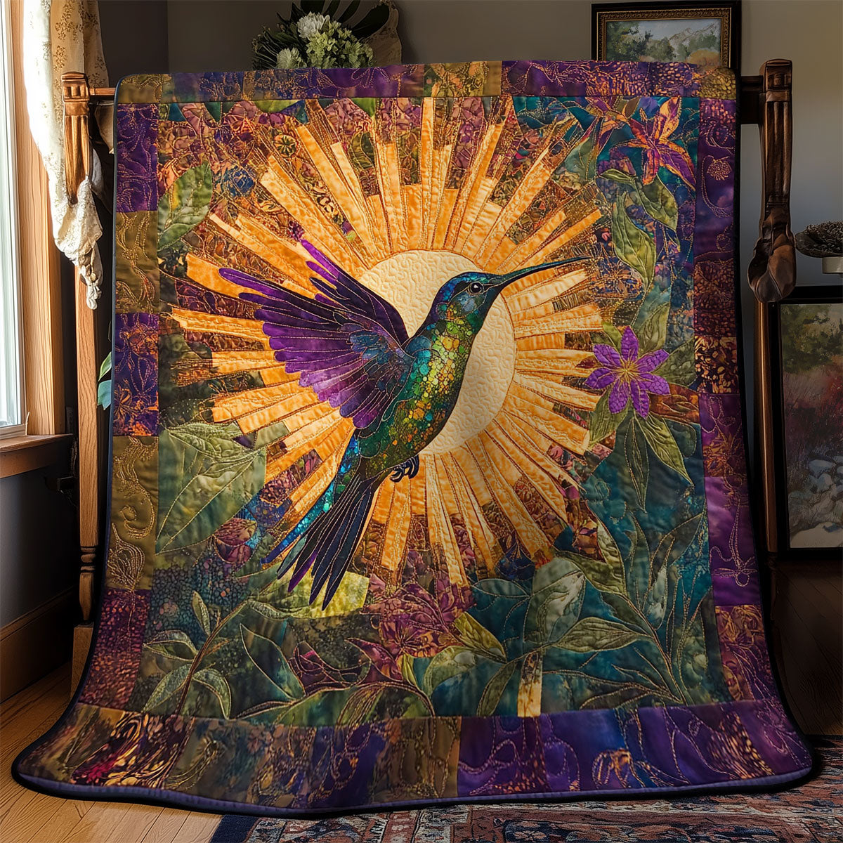 Hummingbird In Mystic Sun WY0602164CL Quilt