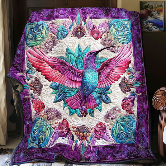 Mandala Flower Hummingbird WY0201036CL Quilt