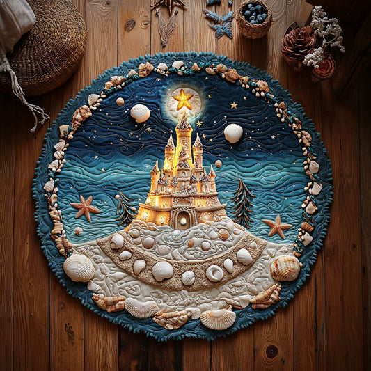 Sandcastle WY2205045CL Quilted Round Mat
