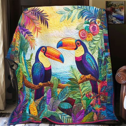 Parrot In Green Forest WY1303042CL Quilt