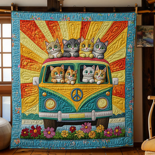 Cat Caravan CP1411023CL  Quilt