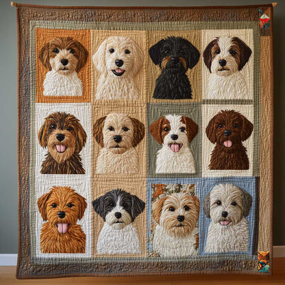 Adorable Puppy Portrait WP0412020CL Quilt